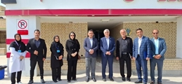 بازدید دکتر نیاکان معاون درمان دانشگاه علوم پزشکی شیراز و هیات همراه از بیمارستان بعثت اشکنان