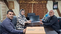 اهدای دو دستگاه لپ‌تاپ پیشرفته به بیمارستان بعثت اشکنان